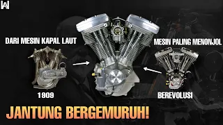 JANTUNG BERSUARA GEMURUH‼️MAHAKARYA MESIN TERBAIK, SEJARAH DAN EVOLUSI MESIN V TWIN HARLEY DAVIDSON