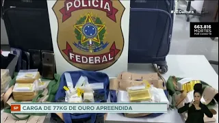 Polícia Federal apreende carga de 77 quilos de ouro no interior de São Paulo