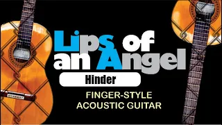 Lips of an Angel - Hinder (Finger-style Acoustic Guitar Karaoke HD)