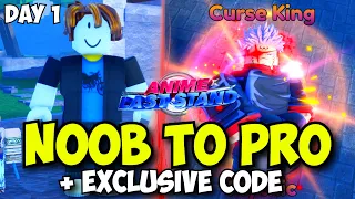 [Day 1 + EXCLUSIVE CODE] Noob to Pro: The Beginning in Anime Last Stand! (All Working Codes)