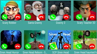 Scary Robber,Santa Granny,Granny3,Scary Teacher3D,Siren Head Horror,Siren Head Reborn,SCP Siren Head