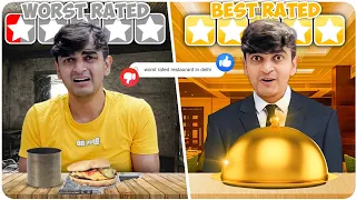 Eating at Best vs Worst Rated Restaurants🤮 | CRAZY EXPERIENCE
