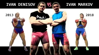 Иван Денисов 🆚 Иван Марков | Гиревой спорт: версус батл в толчке двух гирь по 32 кг за 10 минут