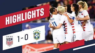 USA 1-0 BRAZIL SheBelieves Cup Highlights | Mar. 5, 2019 | Tampa, FL - Raymond James Stadium