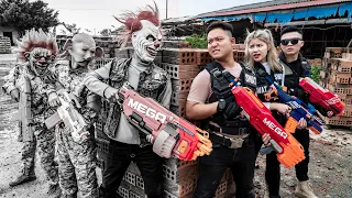 LTT Films : SQUAD Silver Flash S.E.A.l X Nerf Guns Fight Crime Group Rocket Mask Bandits