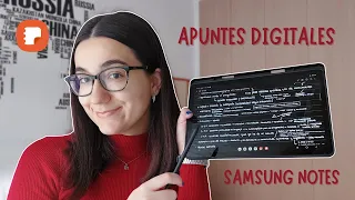 APUNTES DIGITALES en SAMSUNG NOTES: la realidad ✍🏻 || Samsung Galaxy Tab S6 lite