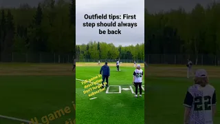 More outfield tips - First step 🥎 #shorts #softball #sports