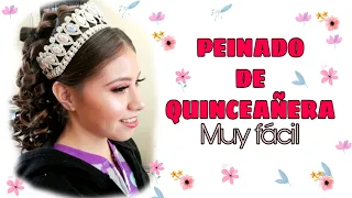 Peinado de quinceañera muy facil