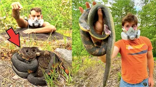 PILES of RATTLESNAKES! Snake Hunting in WILDFIRE Smoke!