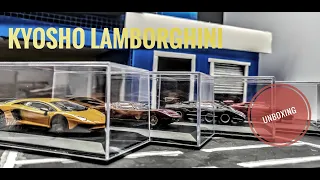 Kyosho lamborghini 1/64 showcase, unboxing a box from Collectovan