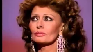 Sophia Loren receiving an Honorary Oscar