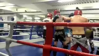 Спарринг в Global Fight Gym (вечер)