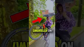 Can YOU Do This!? 🤔☂️ #shorts #bikelife #wheelie