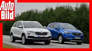 Skoda Karoq vs Opel Mokka X ( Goldenes Lenkrad 2017) Test/Review/Details