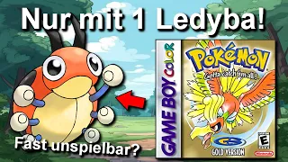 Kann man Pokemon Gold/Silber mit NUR einem Ledyba durchspielen? (+ Keine Items in Kämpfen)