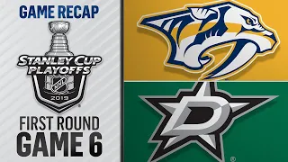 Stars win Game 6 in OT to advance