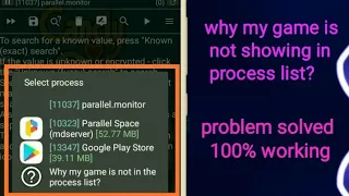How to fix, my game is not showing in the process list of game guardian 2023