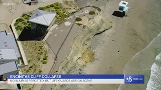 WATCH: Encinitas cliff collapse