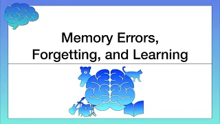 Memory Errors, Forgetting, and Learning