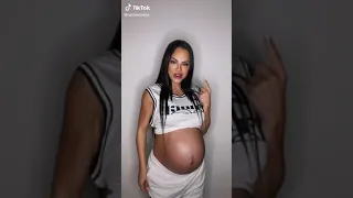 Tiktok de nati Natasha en sus últimos días de embarazo