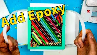 Making A Cigar Style Pen Out of Colored Pencils Cast in Epoxy