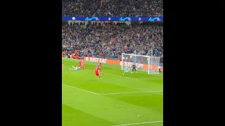Haaland goal against Bayern Munich| view from stands ❤️ | first leg at Etihad Stadium 2023