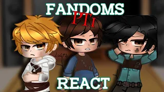 FANDOMS REACT TO EACH OTHER  //@LOVIVES// PT. 1 MAZE RUNNER, YANDERE SIM, OSHI NO KO, SPY X FAMILY