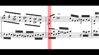 BWV 910 - Toccata in F-Sharp Minor (Scrolling)