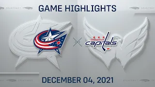 NHL Highlights | Blue Jackets vs. Capitals - Dec. 4, 2021