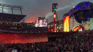 Chris Jerichos entrance at WWE Wrestlemania 33 - Camping World Stadium - Orlando Florida - 4/02/2017