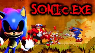 sonic exe vs tails and knuckles and eggman سونيك الشرير لعبة مخيفة هل هي مخيفة