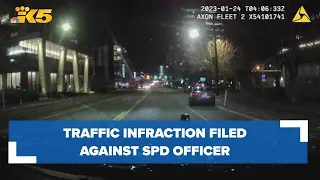 Seattle police officer faces traffic infraction in connection to woman's death