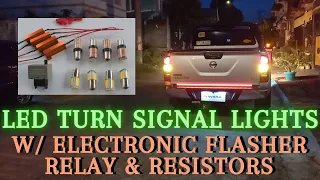 Installing LED Turn Signal Lights w/ Resistors & Electronic Flasher Relay