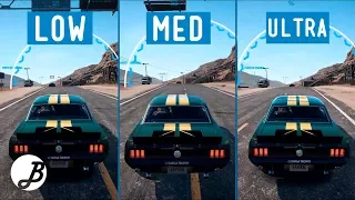 Need For Speed Payback | Graphics comparison | PC Low VS Mid VS Ultra