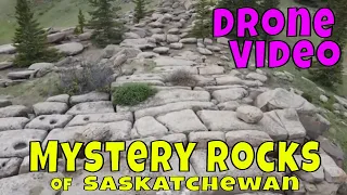 Mystery Rocks of Saskatchewan Drone Video - Canada