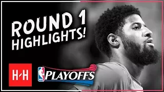 PG to LA? Paul George Full ROUND 1 Highlights vs Utah Jazz | All GAMES - 2018 Playoffs