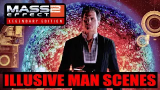 All Illusive Man Scenes - Mass Effect 2 Legendary Edition