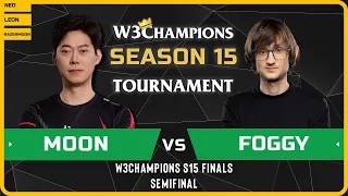 WC3 - [NE] Moon vs Foggy [NE] - Semifinal - W3Champions S15 Finals