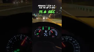 Renault Clio 2022 1.0 0-100 test! Is it too slow? Comment below! #driving #asmr #accelaration #clio