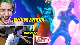 YOUTUBERS E STREAMERS REAGINDO AO EVENTO DO TRAVIS SCOTT! - FORTNITE BATTLE ROYALE