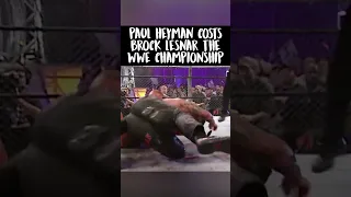 Paul Heyman BETRAYS Brock Lesnar!