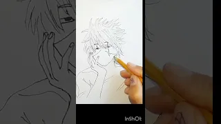 How to draw Kakashi | School drawing | NafisaArt |