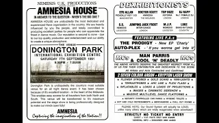 The Prodigy Live PA @ Amnesia House Donnington Park (7th September 1991)