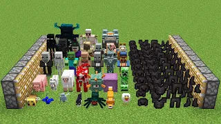 X100 netherite armor and all mobs minecraft combined?