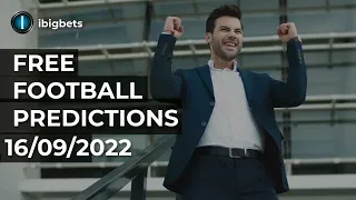 【Football Predictions Today 16/09/2022】1x2 Tips Total Odds Win 4.61 - 14/09|SOCCER PREDICTIONS