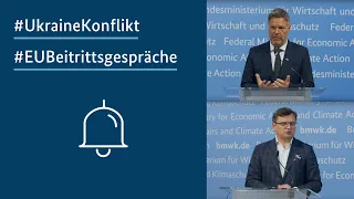 Gemeinsames Pressestatement von Robert Habeck und Dmytro Kuleba