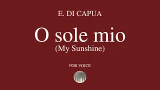 E. DI CAPUA - O sole mio  (my sunshine) - orchestral accompaniment