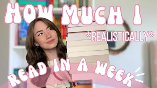 how much I realistically read in a week | spoiler free reading vlog! | BOOKMAS DAY 10