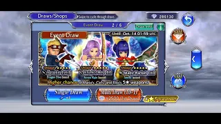 DFFOO GL Ultimate Ramuh Maria, Eiko and Cid half pull banner!