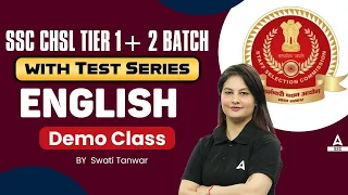 SSC CHSL 2024 | SSC CHSL English Classes by Swati Mam | Paid Demo Class